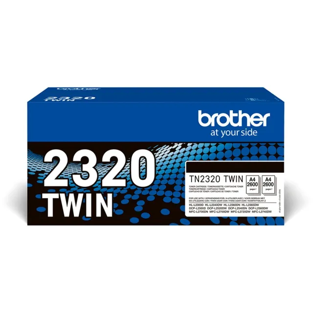 Brother TN2320 Toner, zwart dubbelpakket