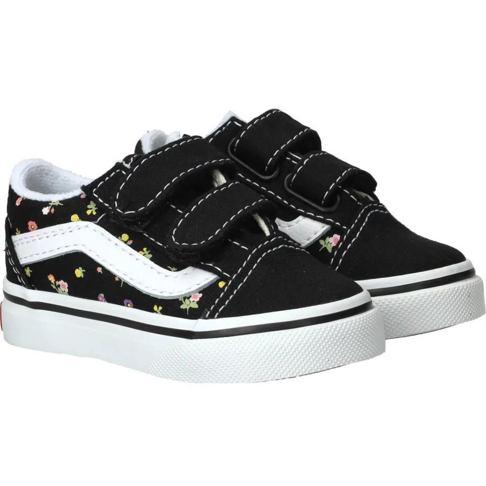 Vans Old Skool V gebloemde sneakers zwart, foto 3