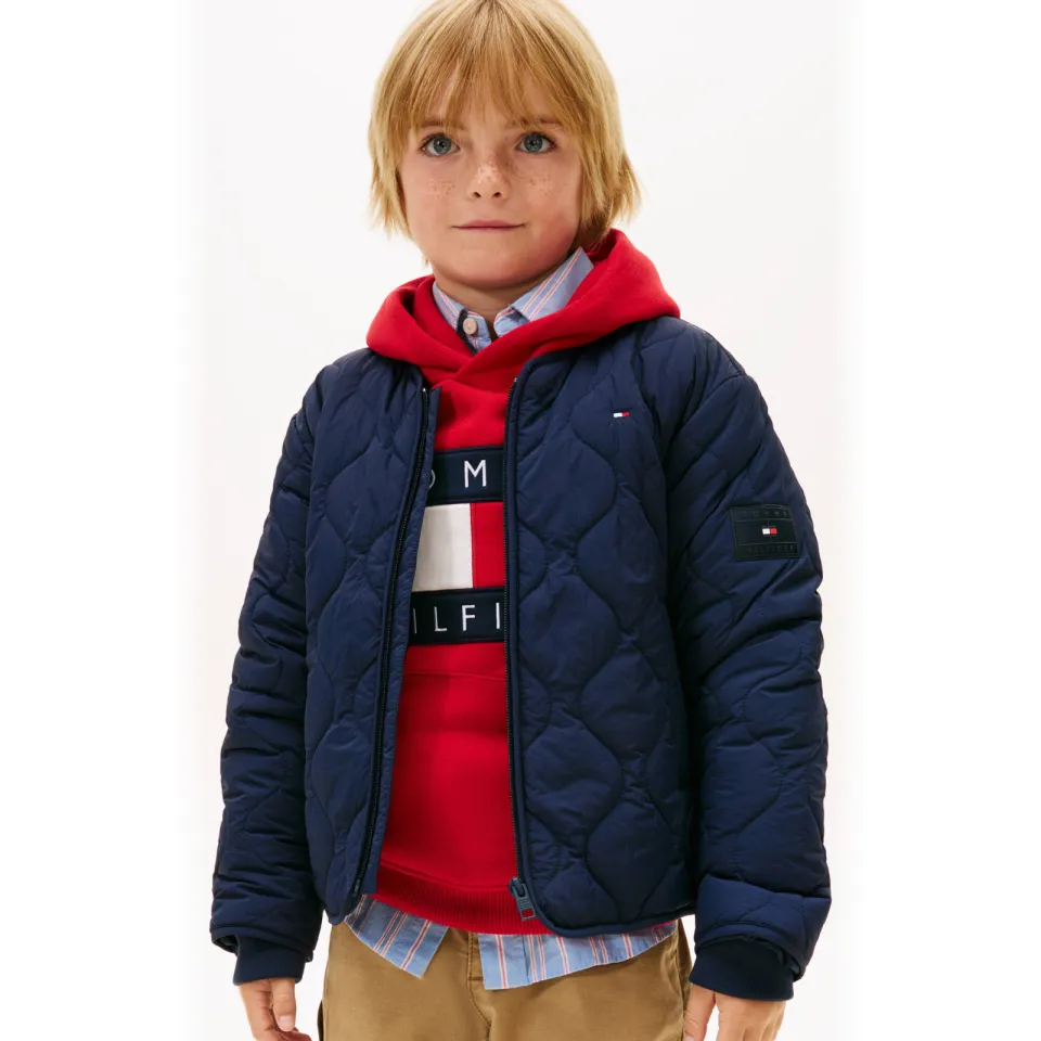Tommy Hilfiger outdoor jas donkerblauw, foto 5