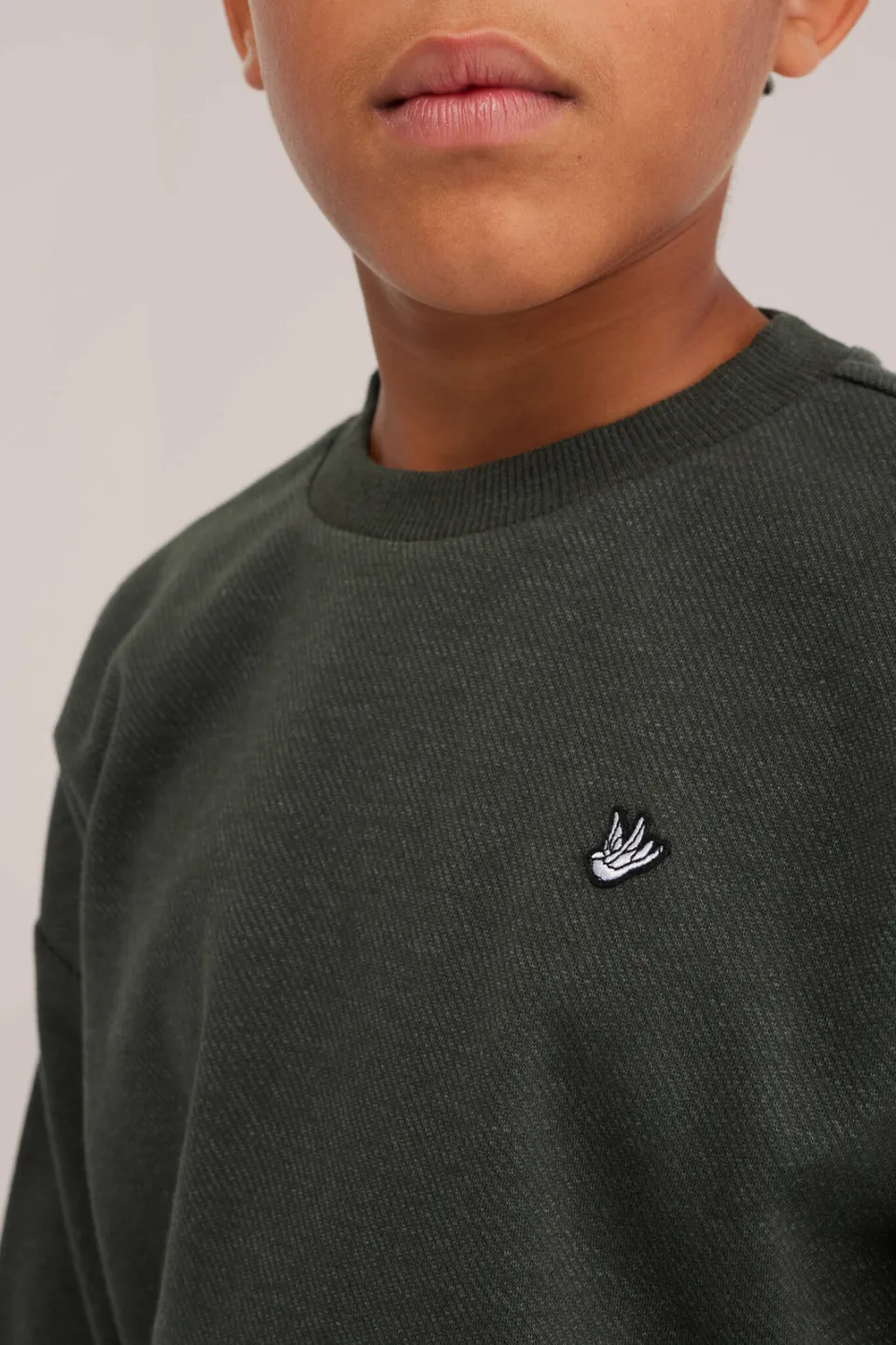 WE Fashion sweater - donkergroen, foto 5