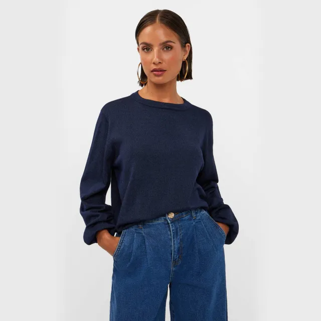 AMAYA Amsterdam pullover met glitters - donkerblauw, foto 2