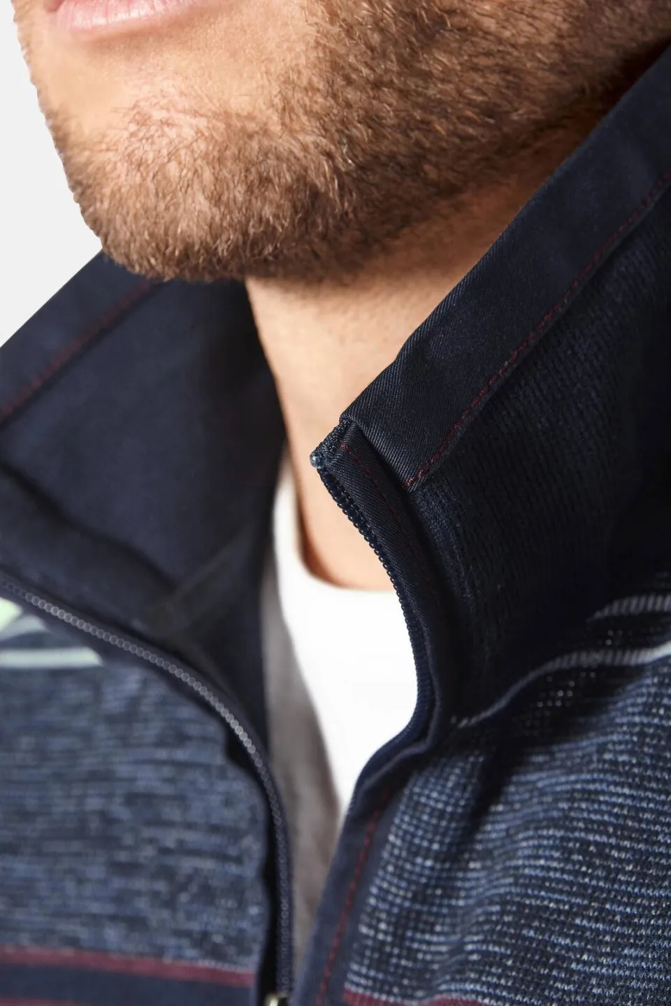 Babista katoenen regular fit gestreepte trui Plus Size - blauw, foto 7