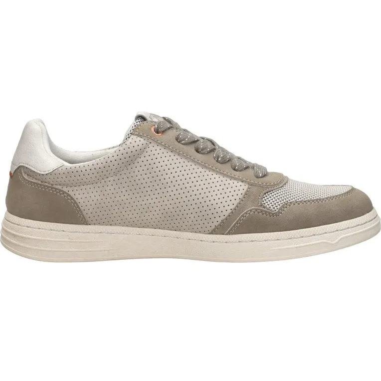 Mustang veterschoenen laag taupe