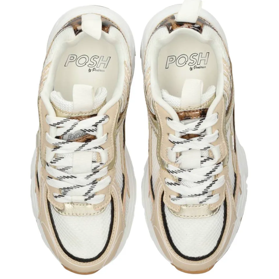 POSH by Poelman sneakers beige/wit, foto 3