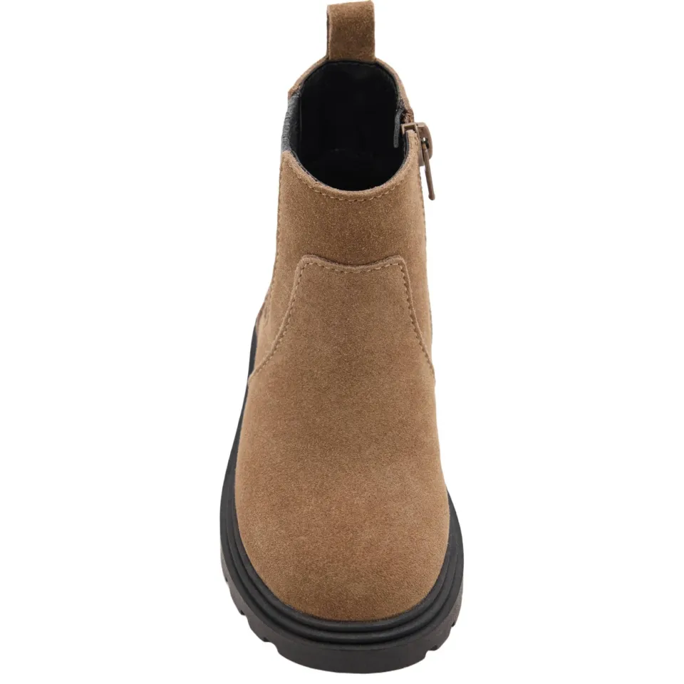 Mango Kids leren enkelboots met profielzool - bruin, foto 5