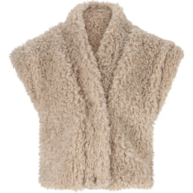 Like Flo Young teddy gilet beige