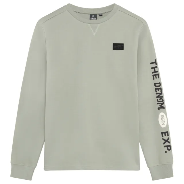 Indian Blue Jeans rechtvallende longsleeve groen, foto 2