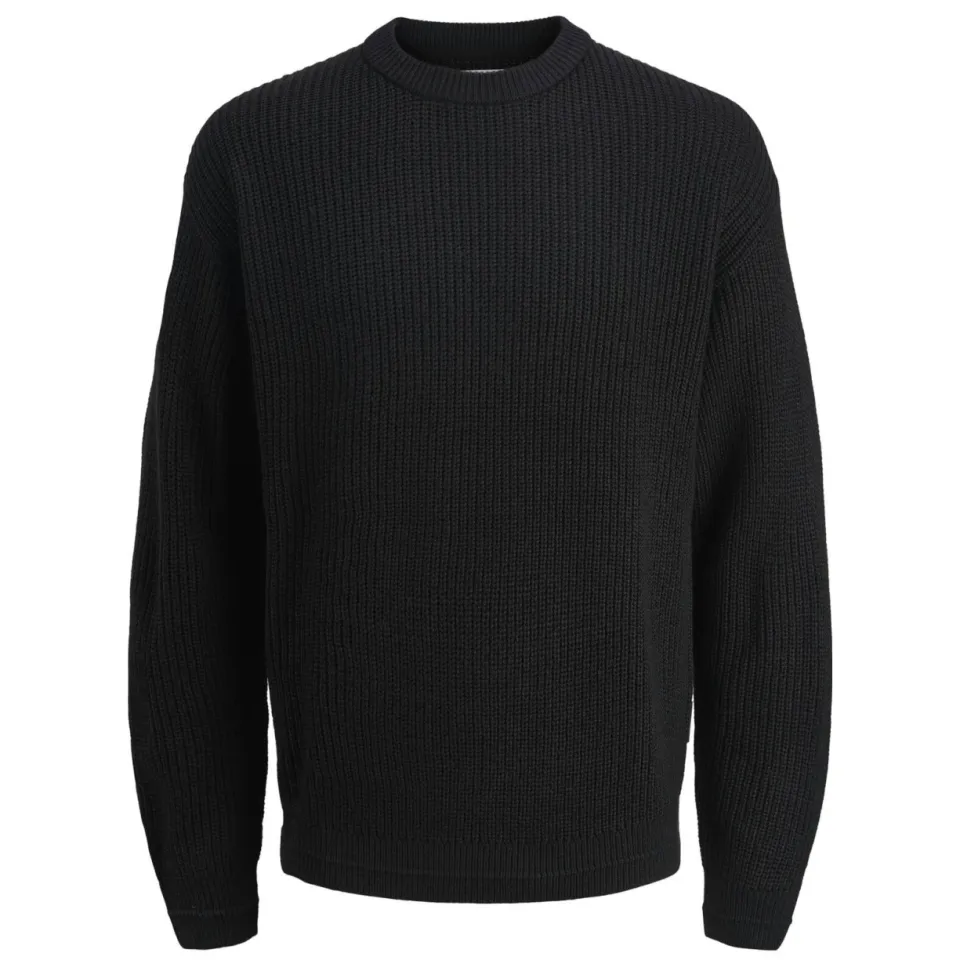 Jack & Jones JUNIOR trui zwart grof gebreid, foto 2