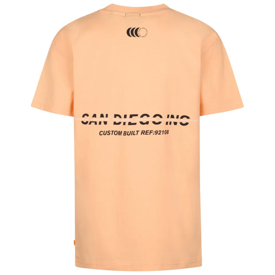 Petrol Industries t-shirt met backprint oranje, foto 3