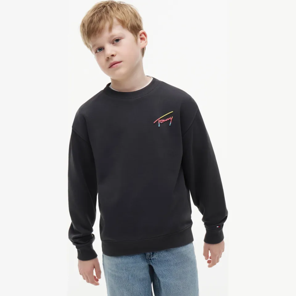 Tommy Hilfiger sweater met backprint - zwart, foto 6