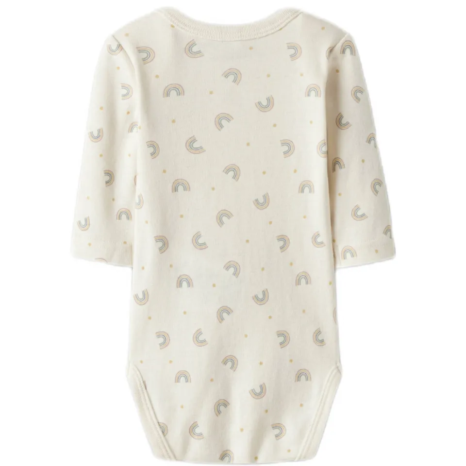 NAME IT BABY romper - offwhite/roze/groen (set van 3), foto 5