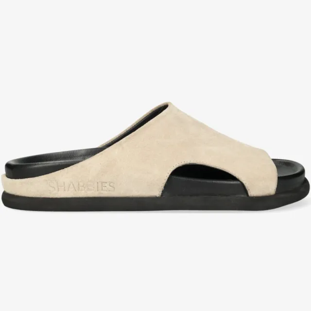 Shabbies Amsterdam Inga Close slipper Suède Taupe, foto 2