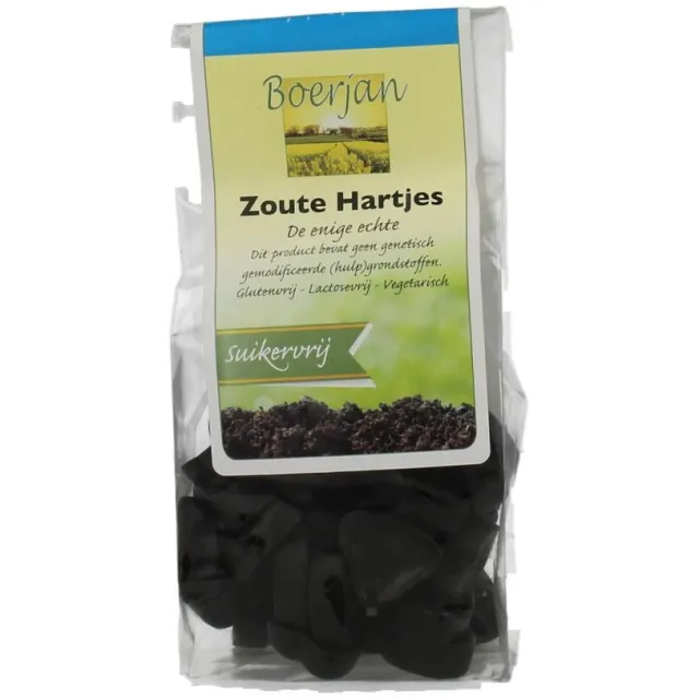 Boerjan Zoute Hartjes Suikervrij 110 gr