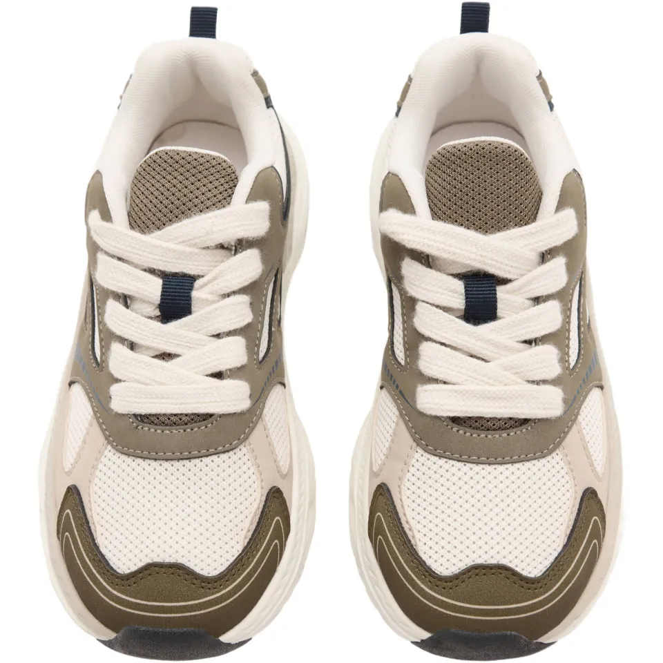 Mango Kids sneakers - kaki/beige, foto 4