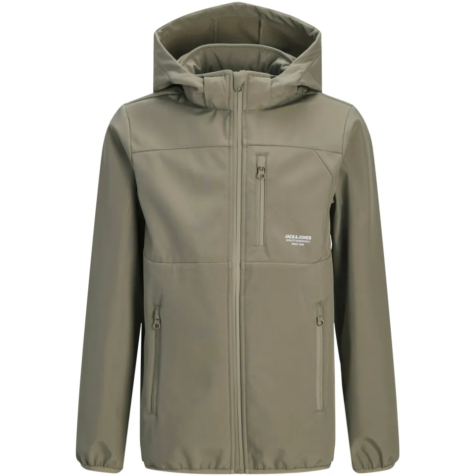 Jack & Jones JJETHEO softshell jas grijsgroen, foto 2