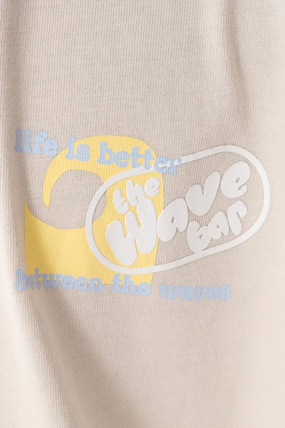 Shoeby Waves t-shirt beige, foto 8
