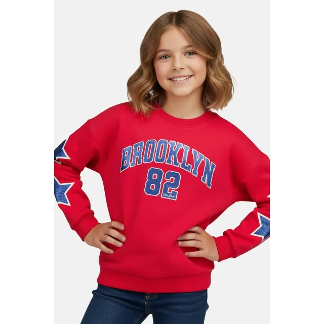 Cars sweater met sterren - rood