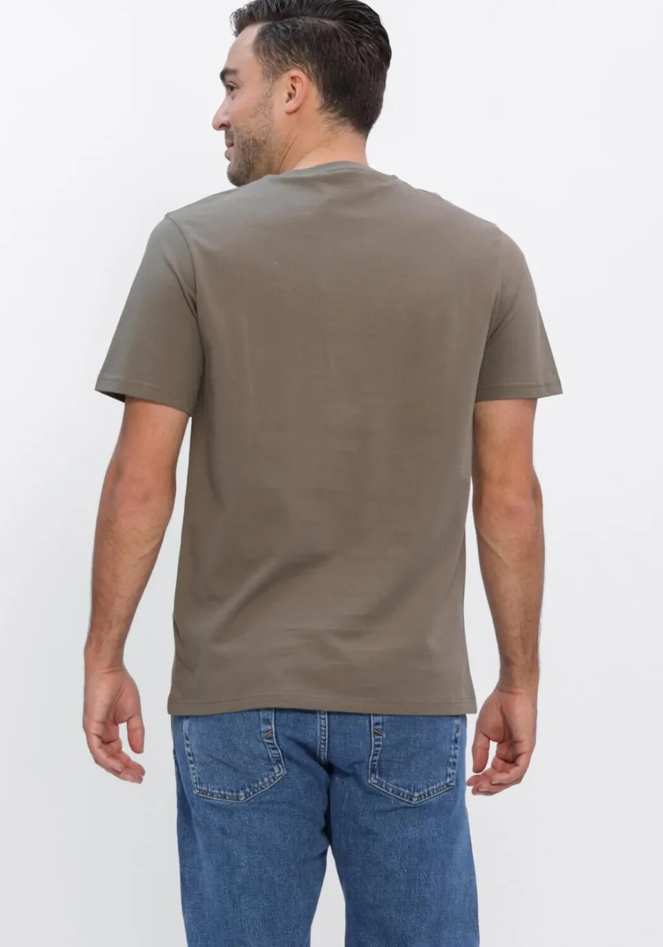 Lyle & Scott Heren Polo's & T-shirts Plain T-shirt - Khaki, foto 3