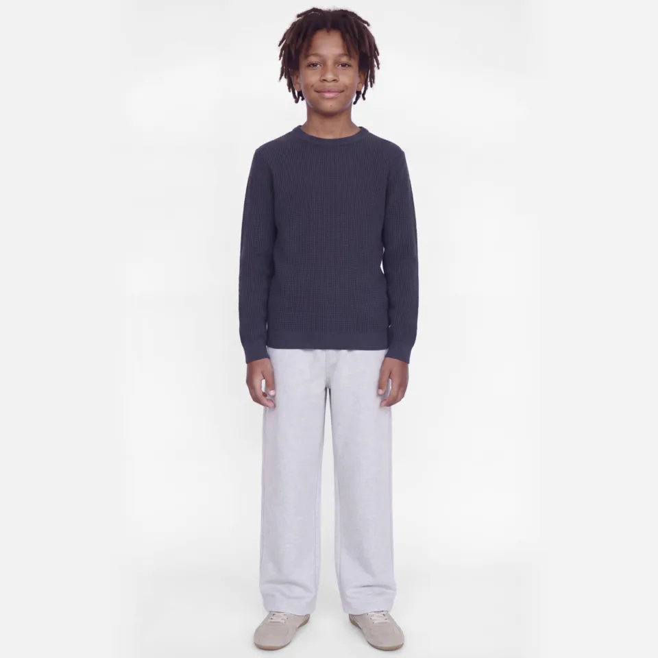 Jack & Jones JUNIOR katoenen gebreide trui - donkerblauw, foto 4