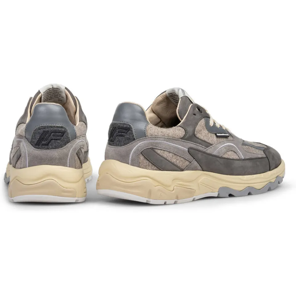 Floris Van Bommel De Rezer 01.46 leren sneakers donkergrijs donker grijs, foto 3