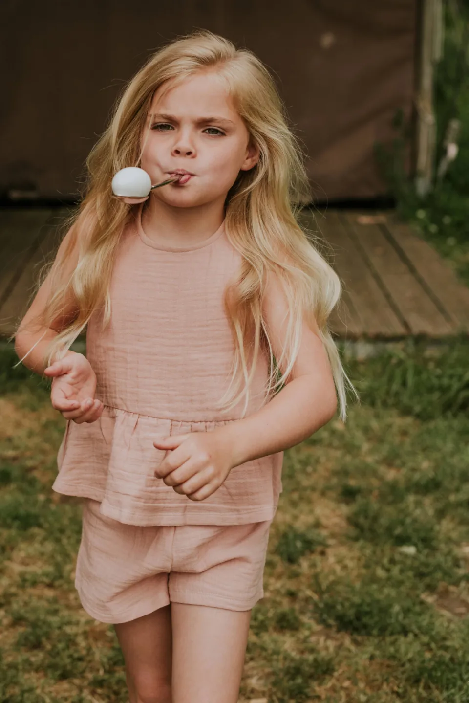 Koko Noko mouwloze top + korte broek roze, foto 8