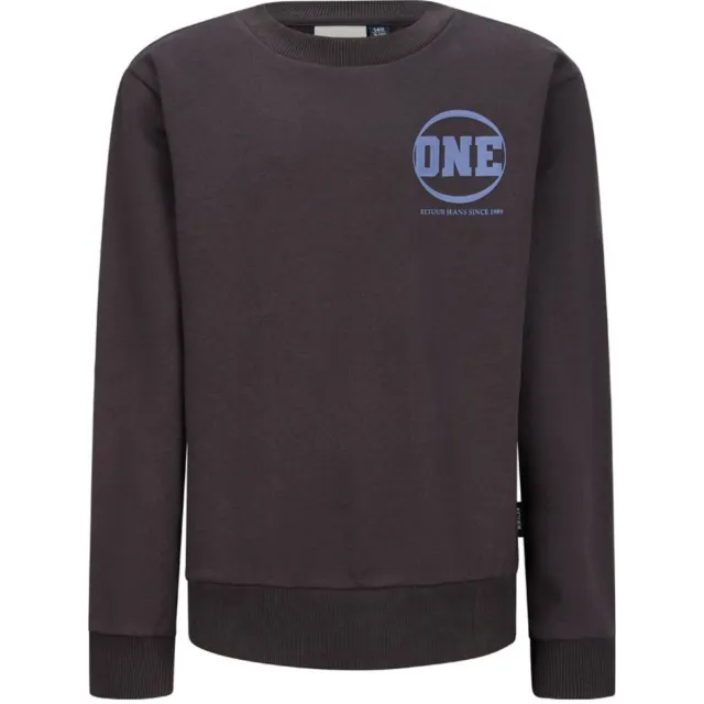 Retour Jeans sweater grijs Donkergrijs