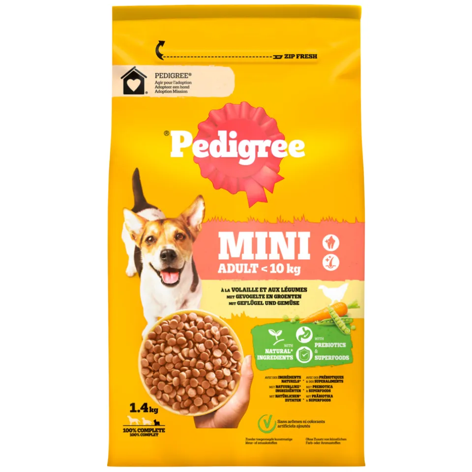 Pedigree Adult Mini hondenbrokken kip 1,4 kg, foto 2