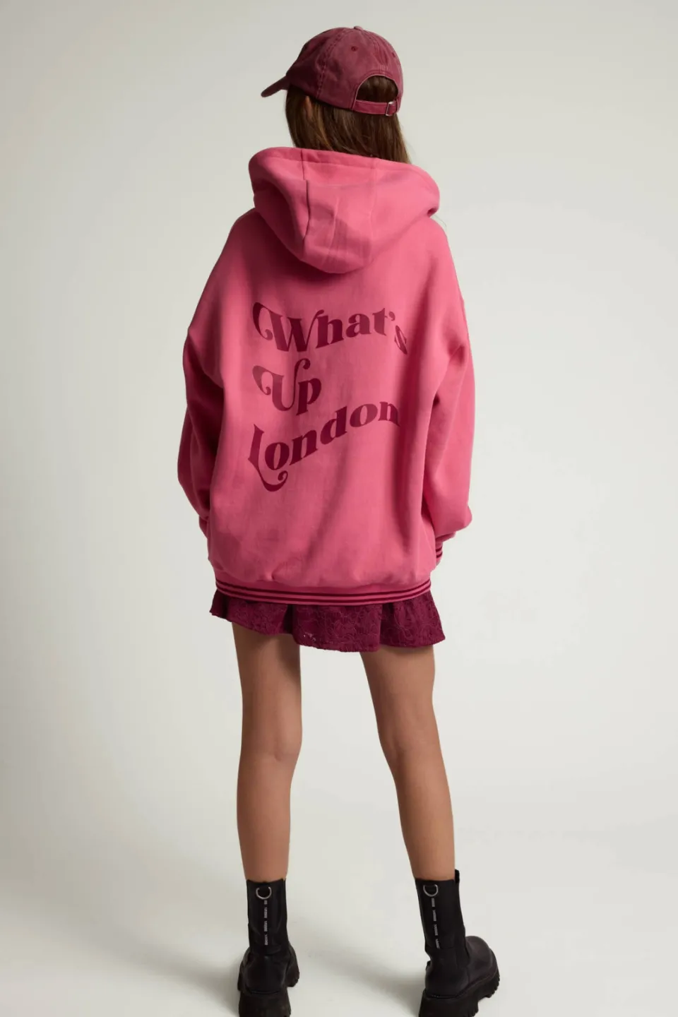 LOOXS 10sixteen oversized hoodie met backprint - roze, foto 5