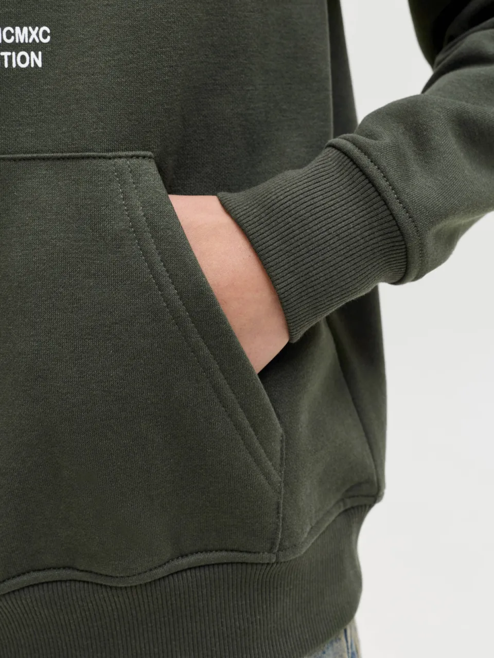 Jack & Jones JUNIOR hoodie donkergroen, foto 7