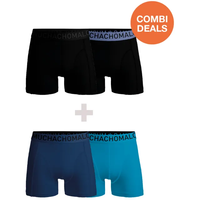 Muchachomalo Heren 2+2-pack Microfiber Veelkleurig