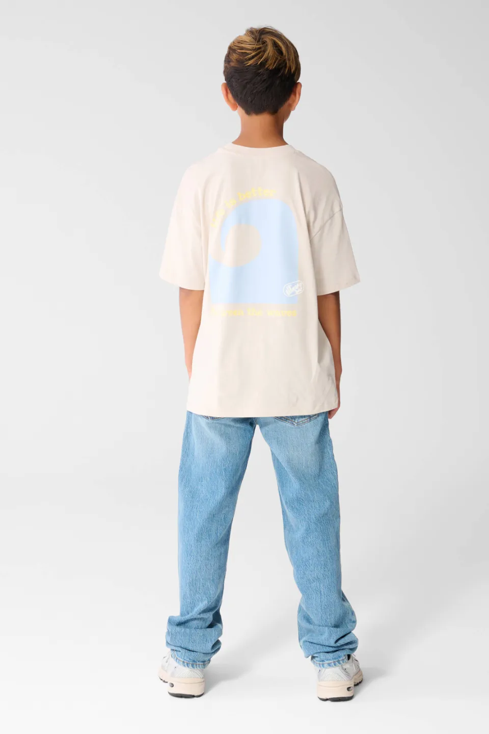 Shoeby Waves t-shirt beige, foto 5