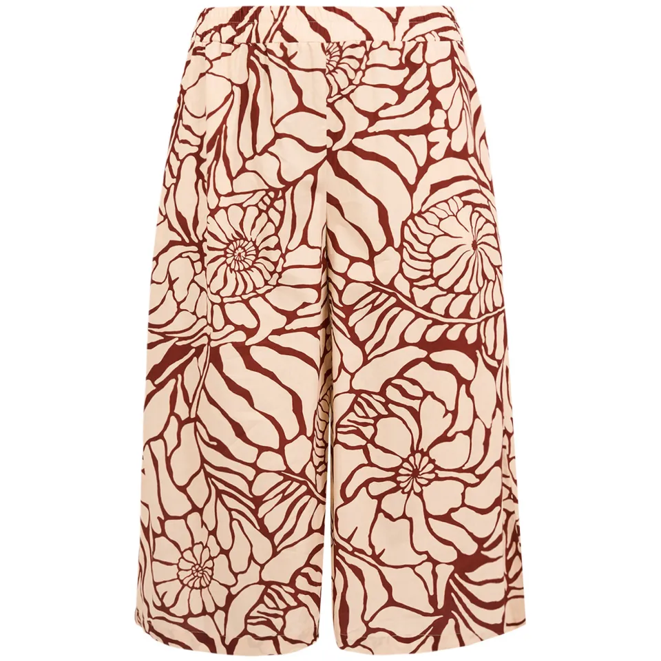 Yoek BLOOMPOPPY culotte beige donkerrood, foto 3