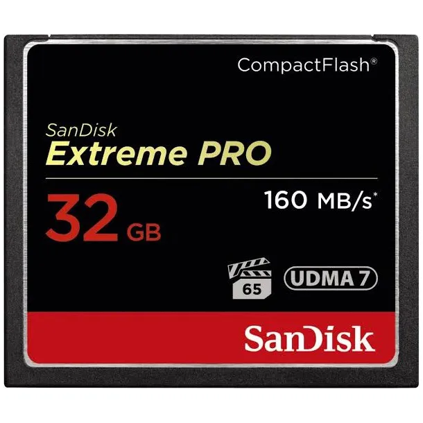 SanDisk Extreme Pro 32GB CompactFlash geheugenkaart