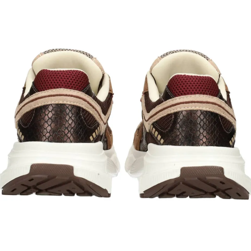 POSH by Poelman Poelman Lise lage sneakers bruin, foto 4