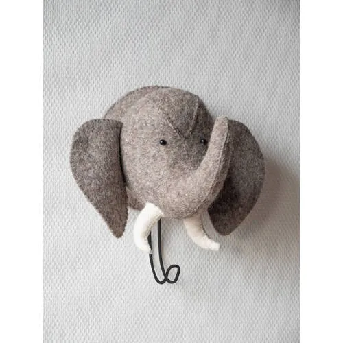 Kidsdepot wandhaak olifant grijs, foto 3