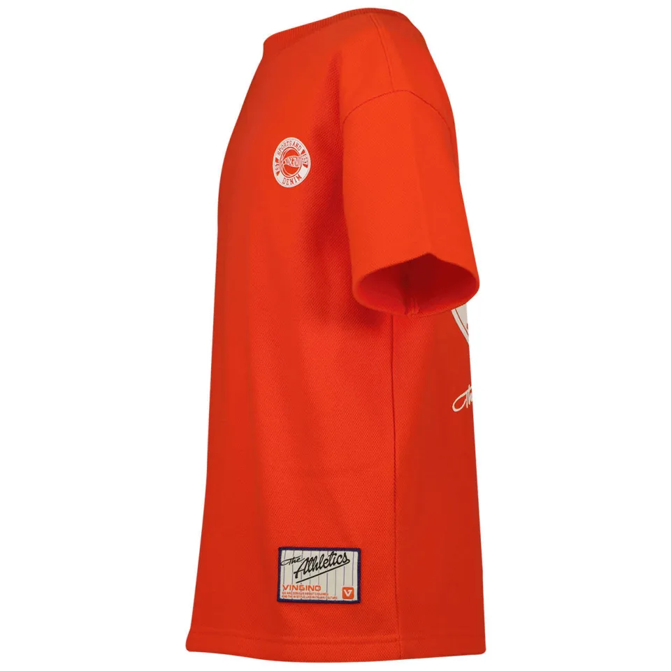 Vingino t-shirt met backprint rood, foto 4