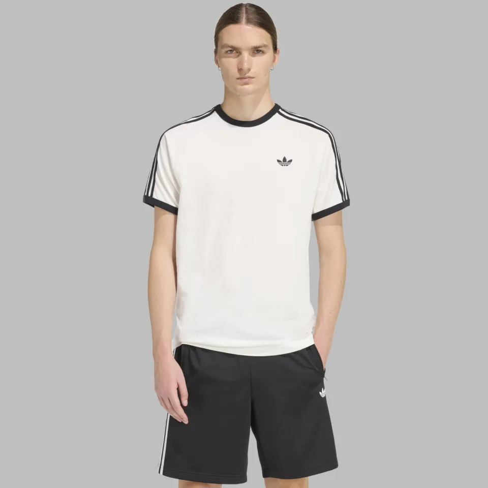 Adidas Originals regular fit T-shirt - wit/zwart, foto 3