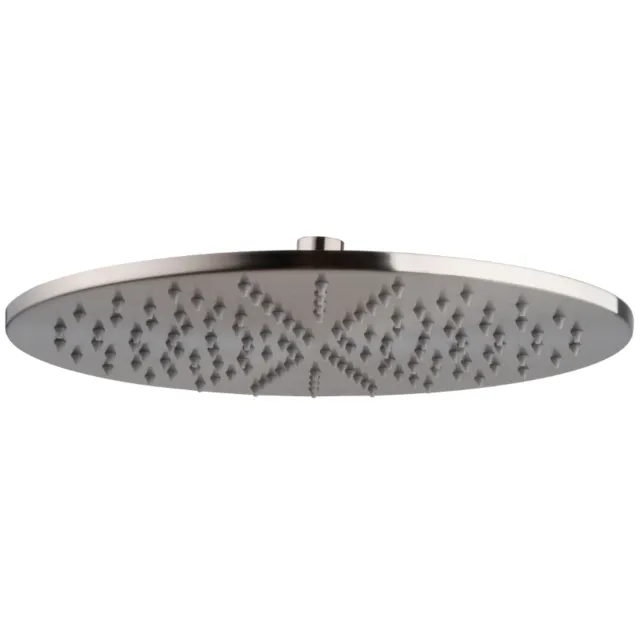 Wiesbaden Caral Hoofddouche Rond 30 X 0.8 cm Geborsteld Staal Grijs