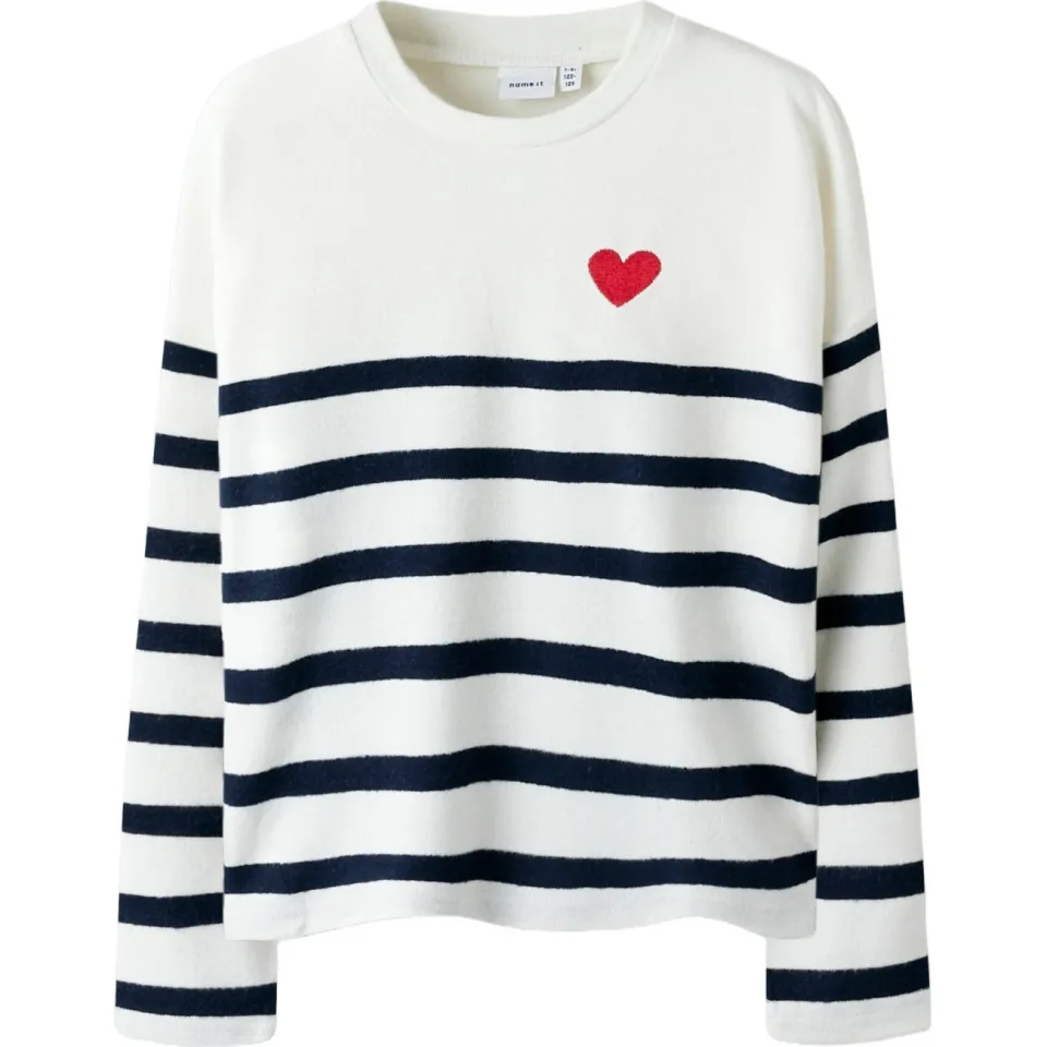 NAME IT KIDS trui donkerblauw fijn gebreid donkerblauw/wit, foto 2