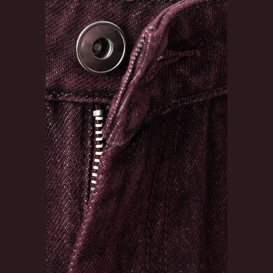 Mango TEEN straight leg jeans - donkerrood, foto 6