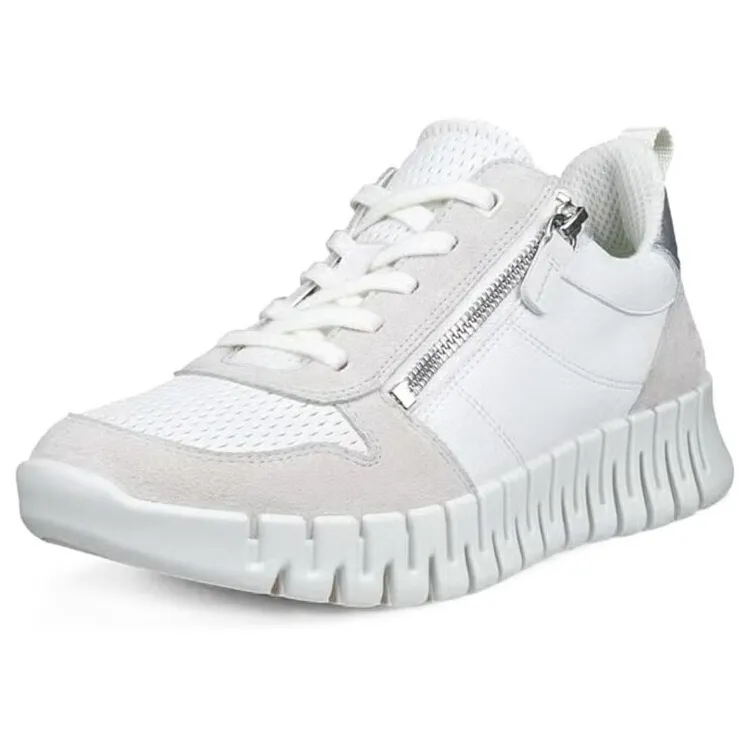 Ecco Gruuv sneaker beige Wit