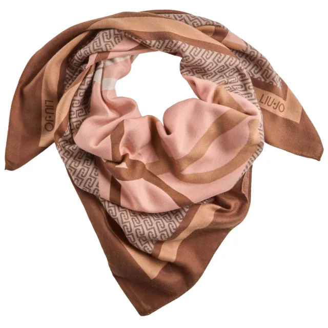 Liu Jo sjaal met print camel Bruin