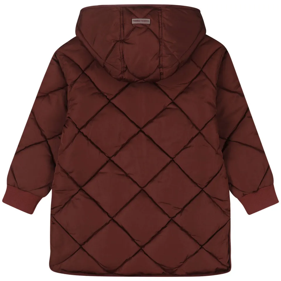 Tumble 'n Dry quilted winterjas donkerbruin, foto 2