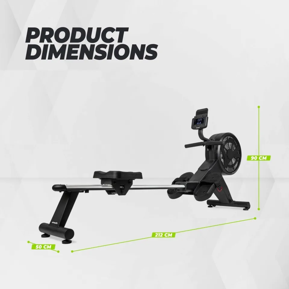 Virtufit Elite Air Magnetic roeitrainer zwart, foto 5