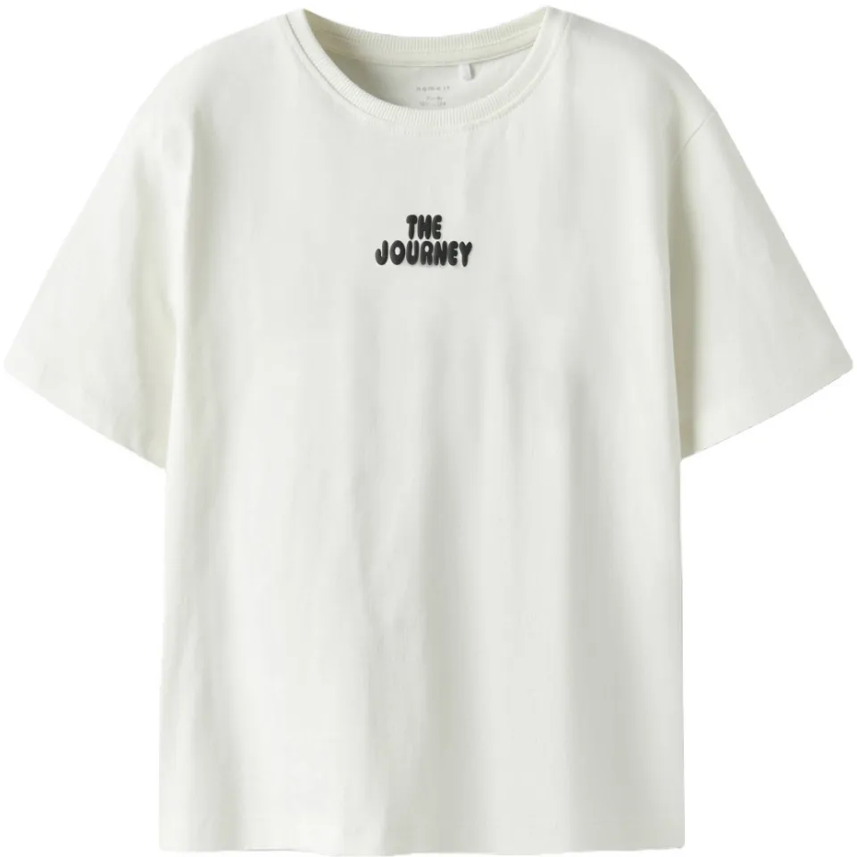 NAME IT t-shirt met print wit, foto 2