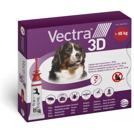Vectra 3D XL Spot-on hond 40+ kg (3 pipetten) 3 pipetten