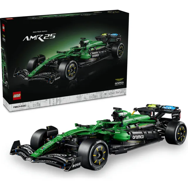 Lego Technic Aston Martin Aramco AMR25 F1 Auto Bouwpakket voor Kinderen 42240