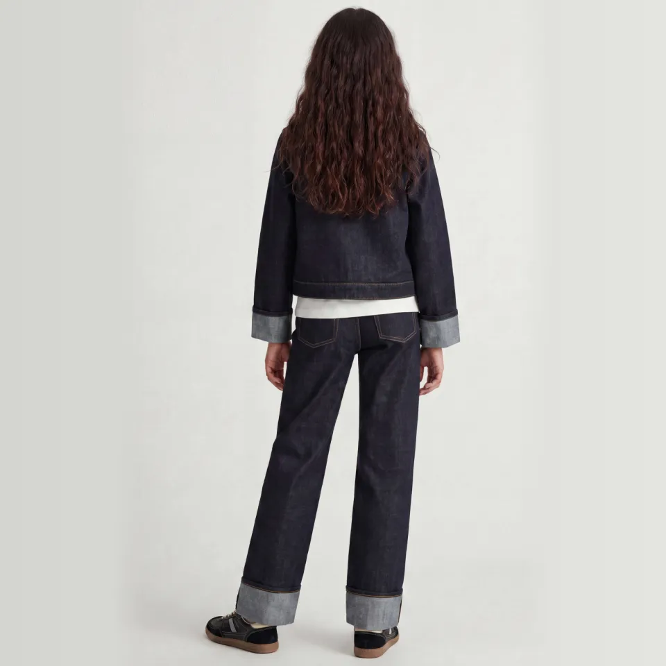JJXX GIRL spijkerjas donkerblauw dark blue denim, foto 4