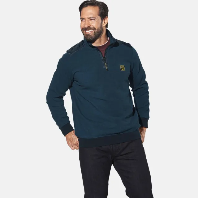 Jan Vanderstorm sweater KNUTSTAD Plus petrol