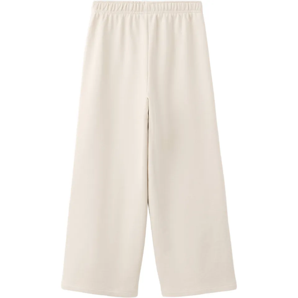 Mango Kids wide leg casual broek ecru, foto 3